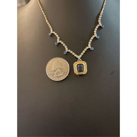 Christian Dior Blue Stoned Necklace - Picture 4 of 5